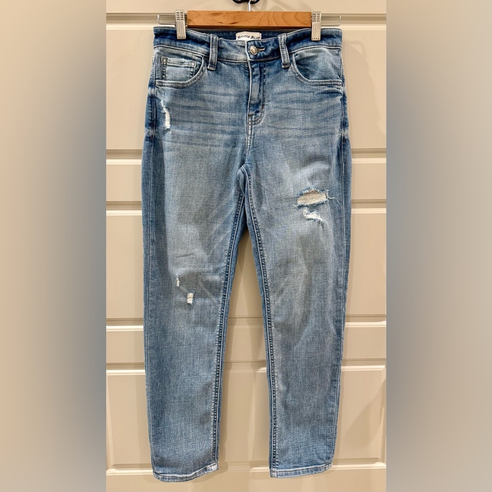 Studio Light Blue Distressed Skinny Jeans